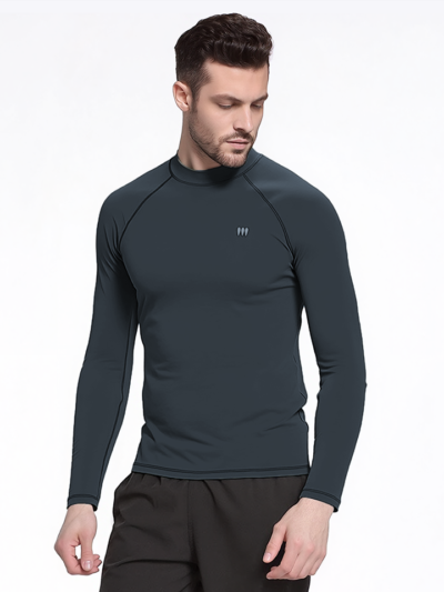 Áo bơi nam dài tay Gymme thun lycra, áo bơi dài tay nam chỉ nổi cao cấp - 17079