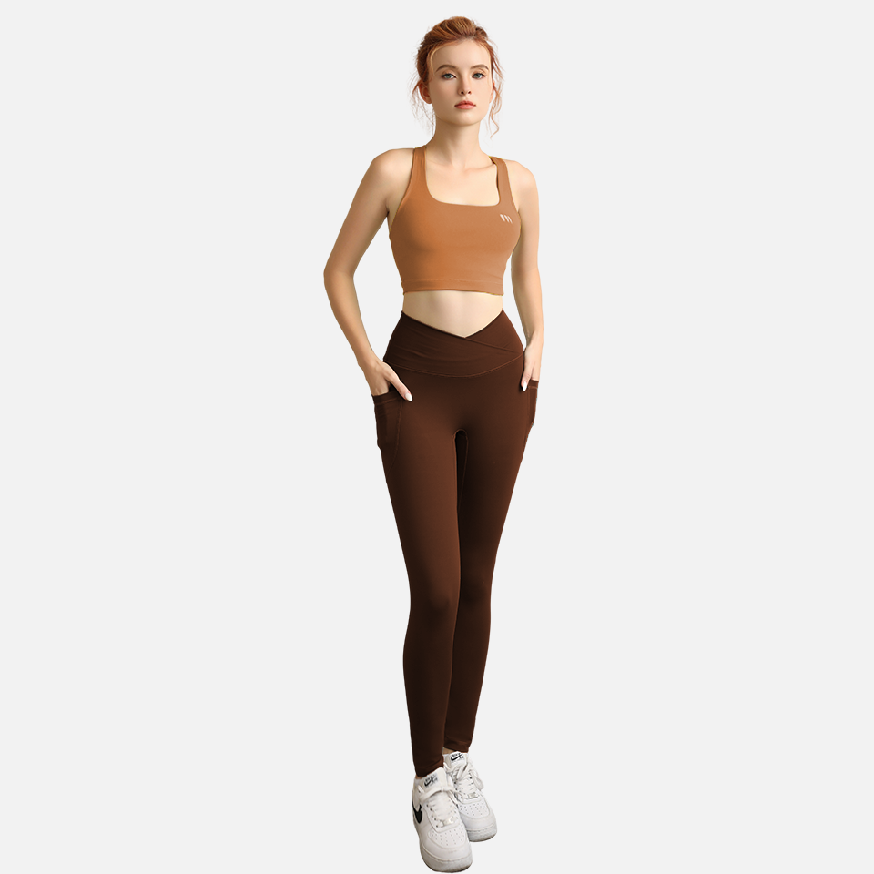 Set tập gym quần legging, áo bra - 36012