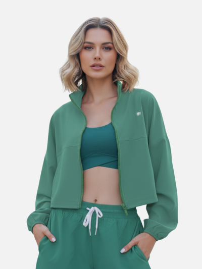 Áo khoác croptop tay dài tập gym Gymme - 17149